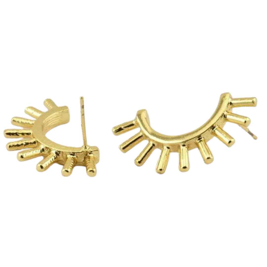 Boucle d'oreille plaqué or - Rastelli Paris