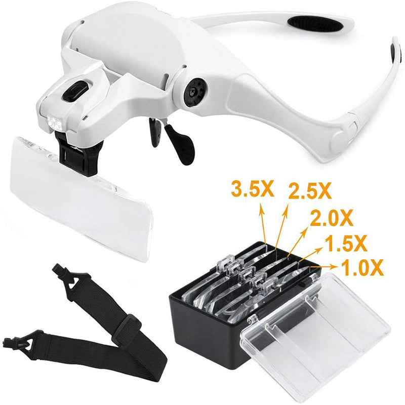 Lunette loupe éclairage spéciale extensions de cils