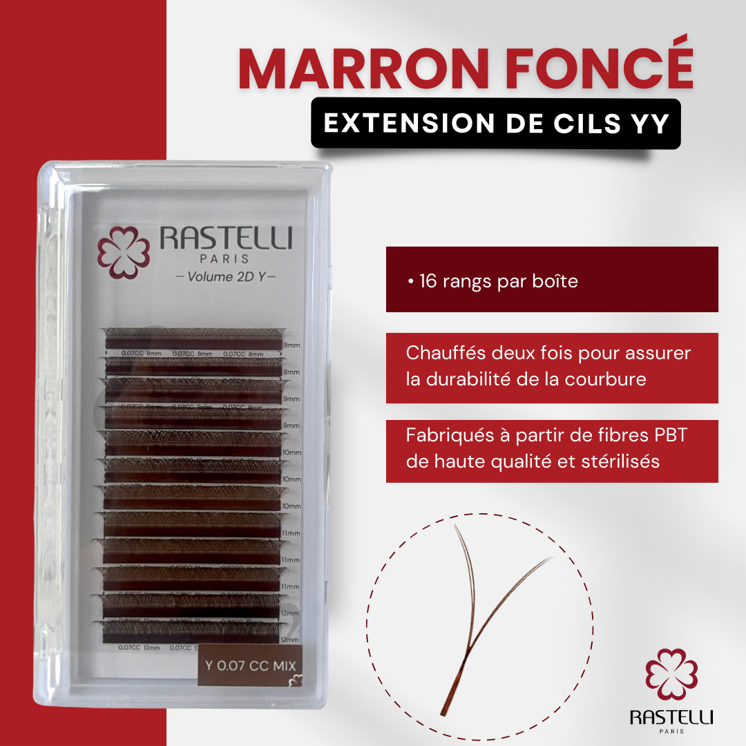 Cils YY marron foncé | 2D - Rastelli Paris