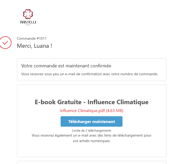 E-book Gratuite - Influence Climatique - Rastelli Paris