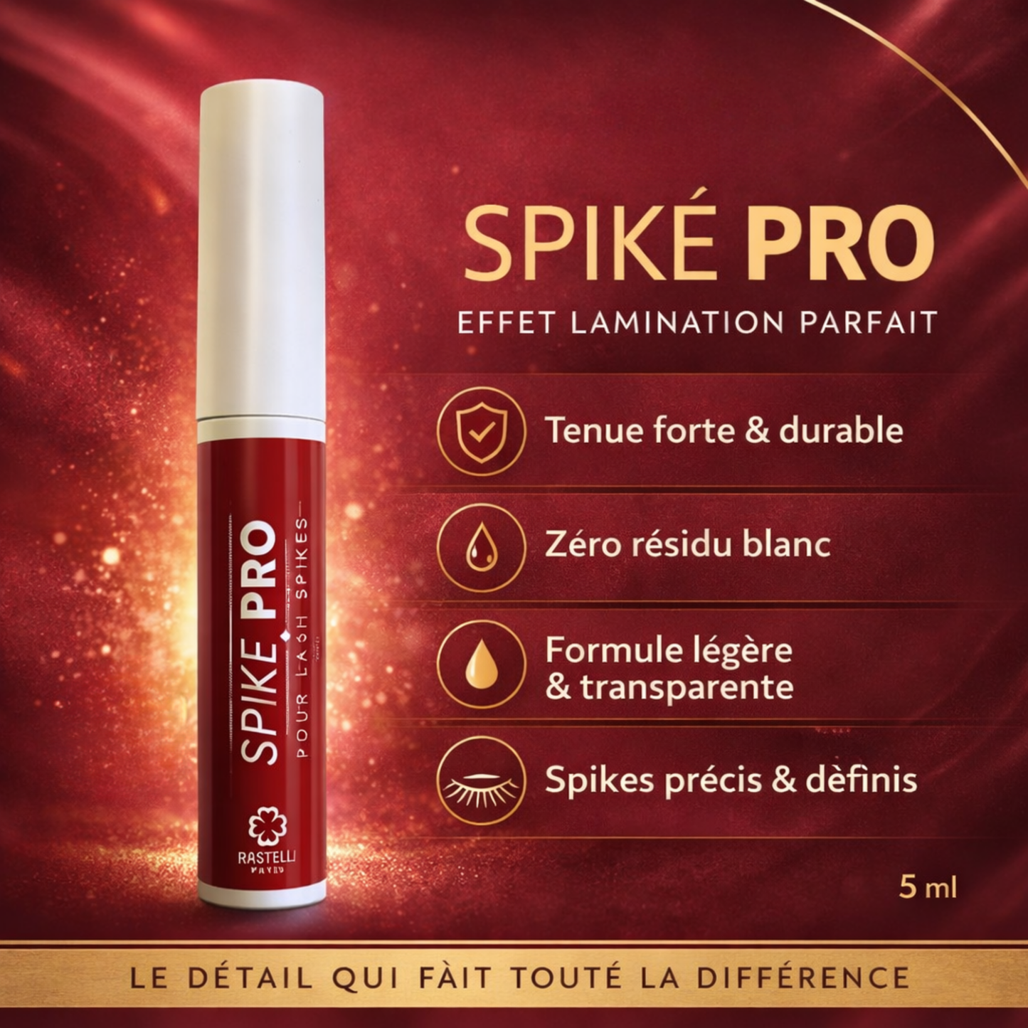 SPIKE MAKER – Fixateur pour Extensions de Cils | Gel 2-en-1 pour un effet Spikes sur les Cils